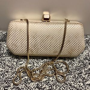 Rebecca Minkoff Fling Snake-Print Box Clutch Bag